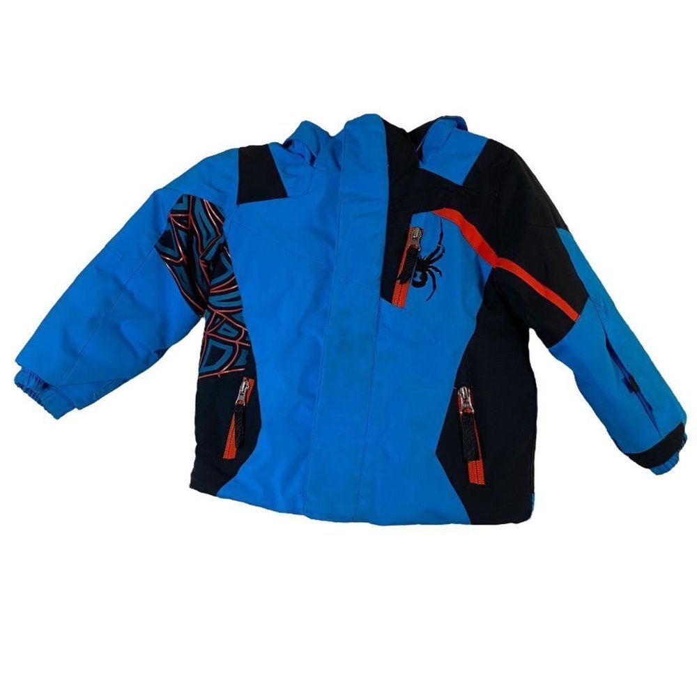 Spyder Challenger‎ Boys Blue Insulated Ski Jacket Winter Size 2